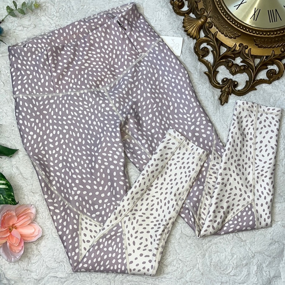 NWT Calia Leggings Purple Lilac Polka Dots